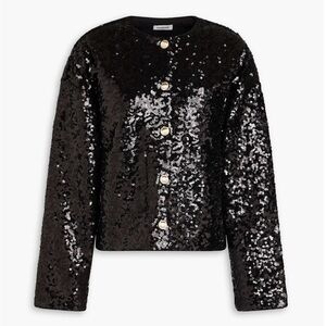 Claudie Pierlot Black Sequined Jacket
